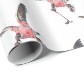 ホッケーを遊んでいるカナダのガチョウ ラッピングペーパー (ロールコーナー)