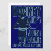 ホッケーアインはゲーム招待状 招待状 (正面/裏面)