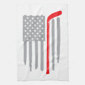 ホッケーアメリカ国旗 キッチンタオル (縦)