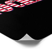 ホッケーアメリカ国旗 – ホッケー ポスター (角)