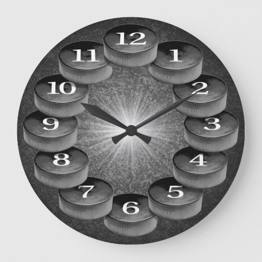 ホッケーウォールクロック ラージ壁時計 (正面)