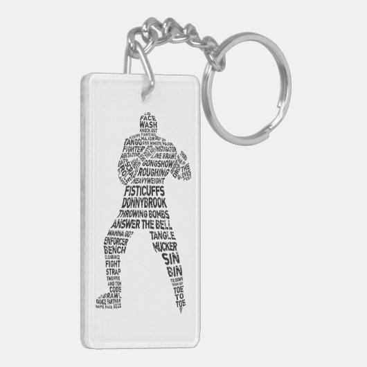 ホッケーエンフォーサーワードアート キーホルダー (裏面左)