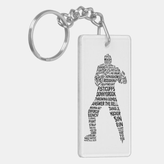 ホッケーエンフォーサーワードアート キーホルダー (正面左)