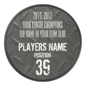 ホッケーカスタマイズ可能なトロフィー アイスホッケーパック (正面)