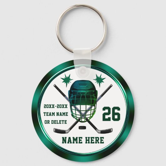 ホッケーカスタム選手のための安い、年末のギフト キーホルダー (正面)