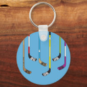 ホッケーカラフルスティック キーホルダー (裏面)