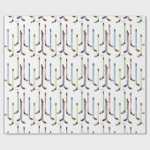 ホッケーカラフルスティック ラッピングペーパー (フラット)