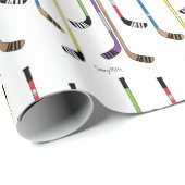 ホッケーカラフルスティック ラッピングペーパー (ロールコーナー)