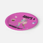 ホッケーカラフルプレーヤー紙プレート ペーパープレート (アングル)