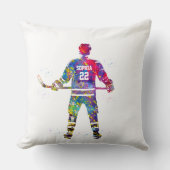 ホッケーカラフルプレーヤー クッション (正面)