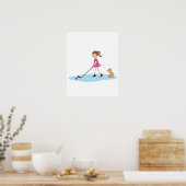 ホッケーガールマンガ ポスター (キッチン)