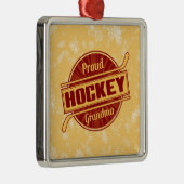 ホッケークリスマスオーナメント誇りを持った、ホッケー祖母 セラミックオーナメント (右)