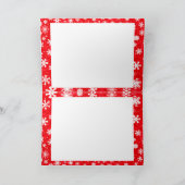 ホッケークリスマスカード – 雪の中のガールキッドプレーヤー カード (内部)