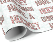 ホッケークリスマスキャンディーケーンの包み紙を持つ ラッピングペーパー (ロールコーナー)