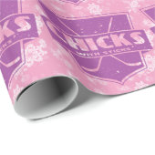 ホッケークリスマスギフトラップ、スティック付きチックス ラッピングペーパー (ロールコーナー)