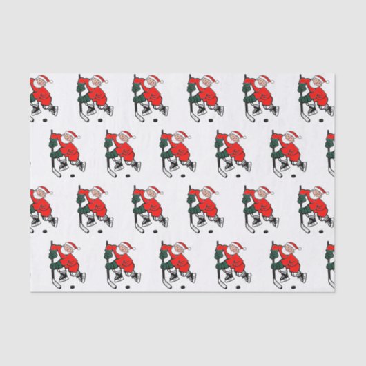 ホッケークリスマスティッシュペーパー 薄葉紙 (正面)
