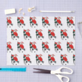 ホッケークリスマスティッシュペーパー 薄葉紙 (クラフト)