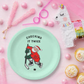 ホッケークリスマスパーティー ペーパープレート (パーティー)