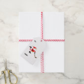 ホッケークリスマスホッケーサンタギフトラベル ギフトタグ (より糸付き)