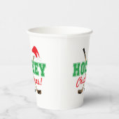 ホッケークリスマスホッケースティックスサンタハット 紙コップ (右)