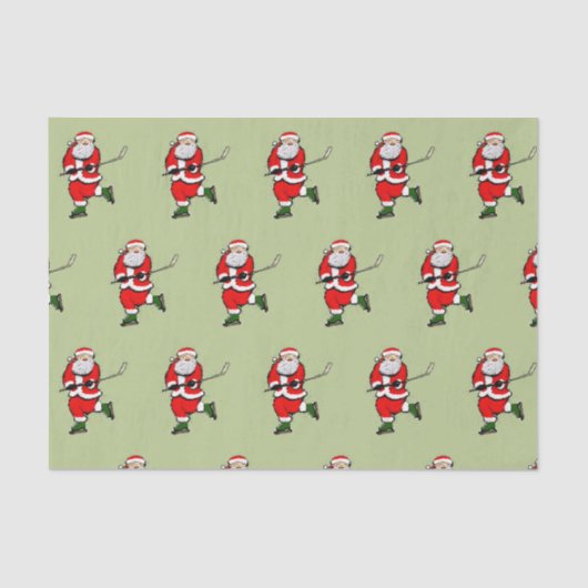 ホッケークリスマスホリデイティッシュペーパー 薄葉紙 (正面)