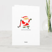 ホッケークリスマスホリデーカード シーズンカード (裏面)