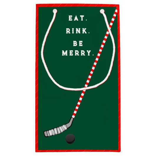 ホッケークリスマスホリデースモール抱き枕 スモールペーパーバッグ (裏面)