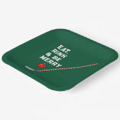 ホッケークリスマスホリデーパーティー ペーパープレート (傾斜あり)