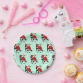 ホッケークリスマスホリデーパーティー ペーパープレート (パーティー)