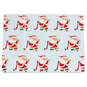 ホッケークリスマスホリデーラージ抱き枕 ラージペーパーバッグ (正面)