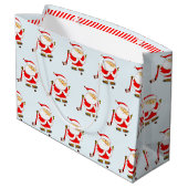 ホッケークリスマスホリデーラージ抱き枕 ラージペーパーバッグ (裏面アングル)