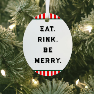 ホッケークリスマス収集可能 メタルオーナメント