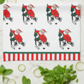 ホッケークリスマス キッチンタオル (折り畳み)