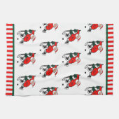 ホッケークリスマス キッチンタオル (横)