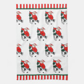 ホッケークリスマス キッチンタオル (縦)