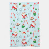 ホッケークリスマス キッチンタオル (縦)