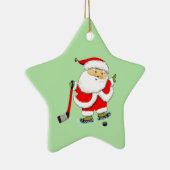 ホッケークリスマス セラミックオーナメント (右)