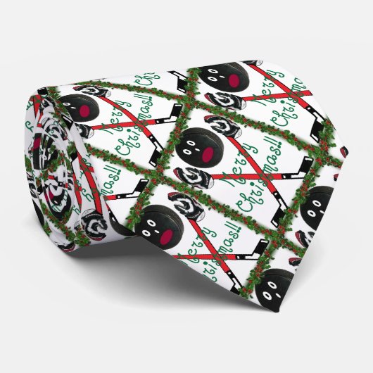 ホッケークリスマス ネクタイ (ロール)