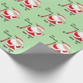 ホッケークリスマス ラッピングペーパー (角)