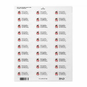 ホッケークリスマス ラベル (フルシート)