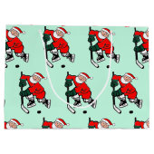 ホッケークリスマス ラージペーパーバッグ (裏面)