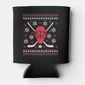 ホッケークリスマス 缶クーラー (正面)