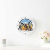 ホッケークリッタークラシックラウンドクロック ラウンド壁時計 (ホーム)