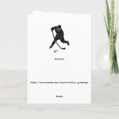 ホッケーグリーティングカードゴアリー最後の防衛線 カード (裏面)