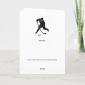 ホッケーグリーティングカードゴアリー – "壁" カード (裏面)