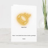 ホッケーグリーティングカードゴアリー – "夢を守る" カード (裏面)