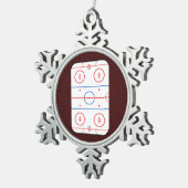 ホッケーゲームコンパニオンのリンク図 スノーフレークピューターオーナメント (右)