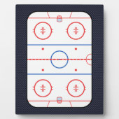 ホッケーゲームコンパニオン炭素繊維スタイル フォトプラーク (正面)