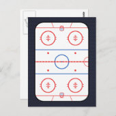 ホッケーゲームコンパニオン炭素繊維スタイル ポストカード (正面/裏面)