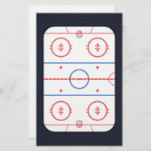 ホッケーゲームコンパニオン炭素繊維スタイル 便箋 (正面/裏面)